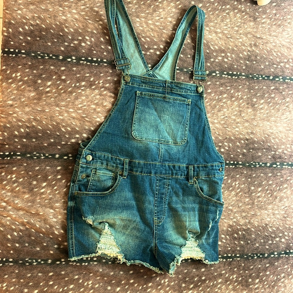 Large, dark washer overalls